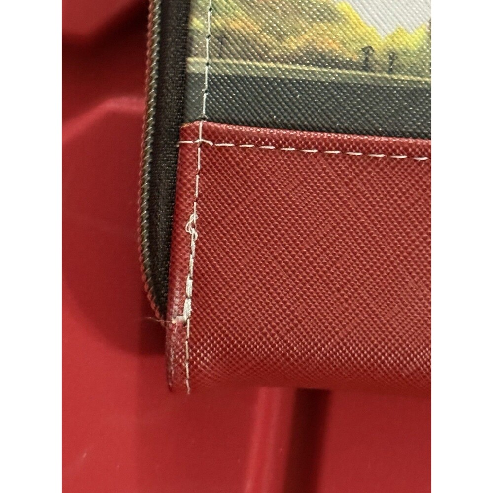 NWOT Nicole Lee Nikky handheld Wallet zipper "Bonjour Paris “ in red - Picture 3 of 5